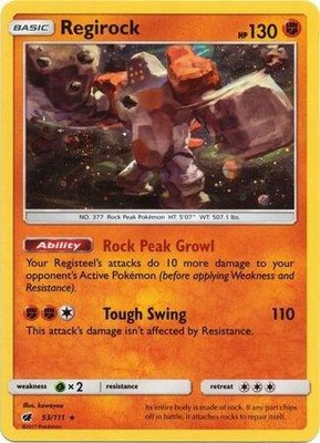 Regirock (Cosmos Holo), SM Promos