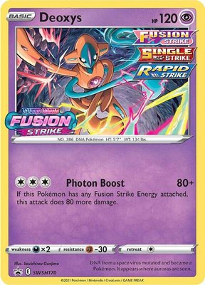 Deoxys (Prerelease), Sword & Shield Promo Cards