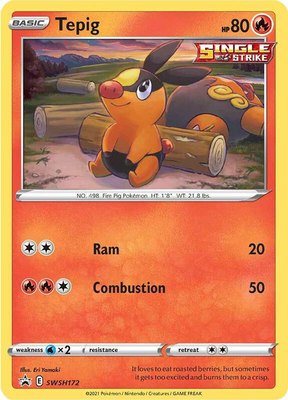 Tepig, Sword & Shield Promo Cards