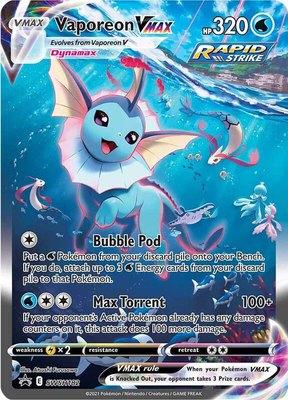 Vaporeon VMAX, Jumbo Cards