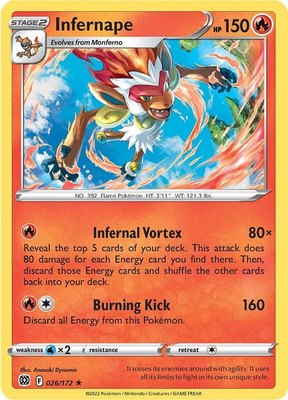Infernape, Brilliant Stars