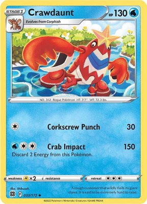 Crawdaunt, Brilliant Stars
