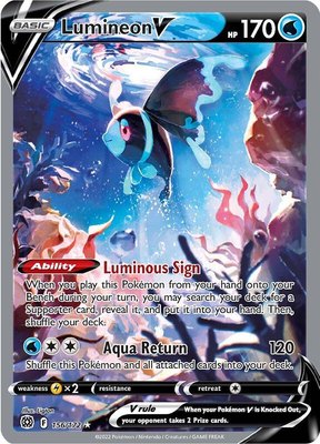 Lumineon V (Alternate Full Art), Brilliant Stars