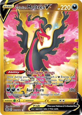 Galarian Moltres V (Secret), Brilliant Stars