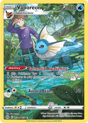 Vaporeon, Brilliant Stars Trainer Gallery