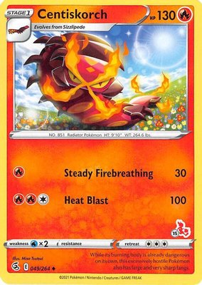 Centiskorch (#15 Cinderace Stamped), Battle Academy 2022