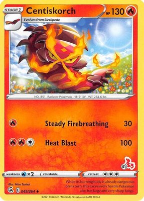Centiskorch (#51 Cinderace Stamped), Battle Academy 2022
