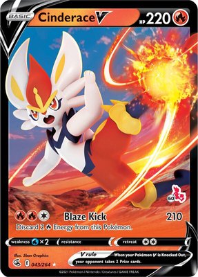 Cinderace V (#60 Cinderace Stamped), Battle Academy 2022