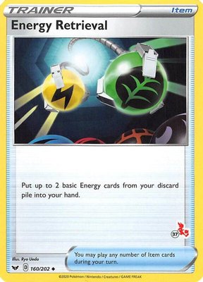 Energy Retrieval (#37 Cinderace Stamped), Battle Academy 2022