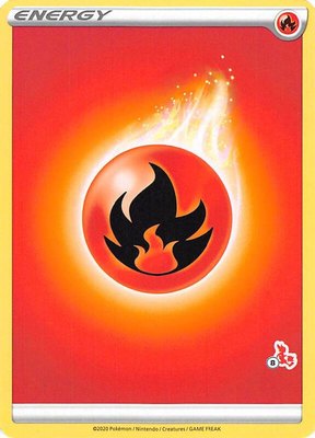 Fire Energy (#8 Cinderace Stamped), Battle Academy 2022