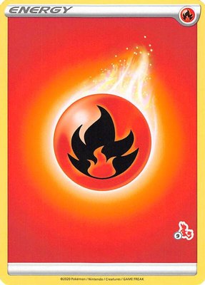 Fire Energy (#9 Cinderace Stamped), Battle Academy 2022