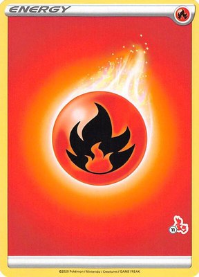Fire Energy (#11 Cinderace Stamped), Battle Academy 2022
