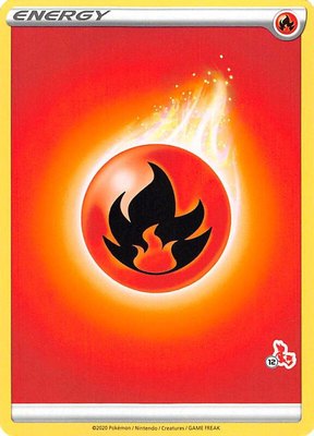 Fire Energy (#12 Cinderace Stamped), Battle Academy 2022