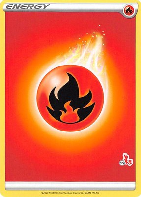 Fire Energy (#16 Cinderace Stamped), Battle Academy 2022