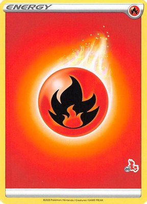 Fire Energy (#20 Cinderace Stamped), Battle Academy 2022