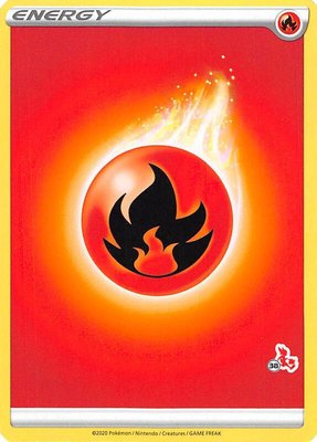 Fire Energy (#38 Cinderace Stamped), Battle Academy 2022
