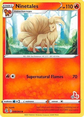 Ninetales (#23 Cinderace Stamped), Battle Academy 2022