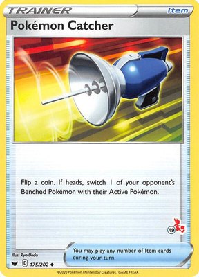 Pokemon Catcher (#49 Cinderace Stamped), Battle Academy 2022