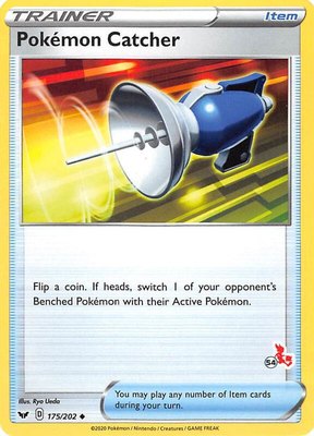Pokemon Catcher (#54 Cinderace Stamped), Battle Academy 2022