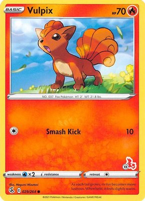 Vulpix (#13 Cinderace Stamped), Battle Academy 2022