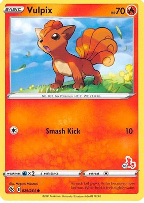 Vulpix (#18 Cinderace Stamped), Battle Academy 2022