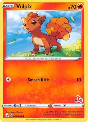 Vulpix (#31 Cinderace Stamped), Battle Academy 2022