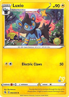 Luxio (#14 Pikachu Stamped), Battle Academy 2022