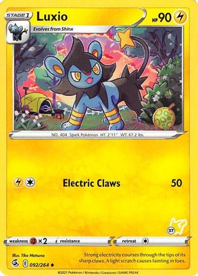 Luxio (#37 Pikachu Stamped), Battle Academy 2022