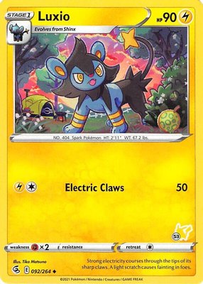 Luxio (#53 Pikachu Stamped), Battle Academy 2022