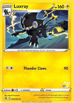 Luxray (#47 Pikachu Stamped), Battle Academy 2022