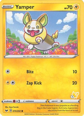 Yamper (#1 Pikachu Stamped), Battle Academy 2022