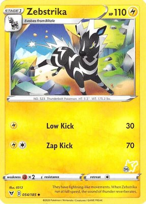 Zebstrika (#56 Pikachu Stamped), Battle Academy 2022