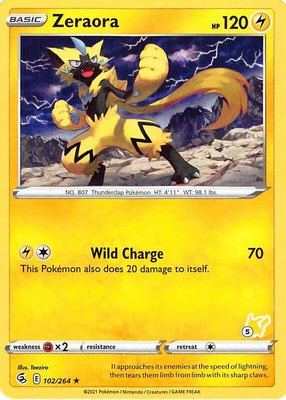 Zeraora (#5 Pikachu Stamped), Battle Academy 2022