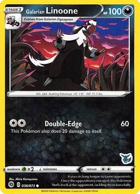 Galarian Linoone (Eevee Stamped), Battle Academy 2022