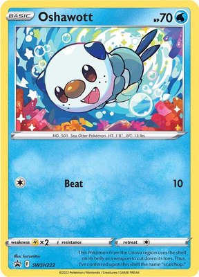 Oshawott, Sword & Shield Promo Cards