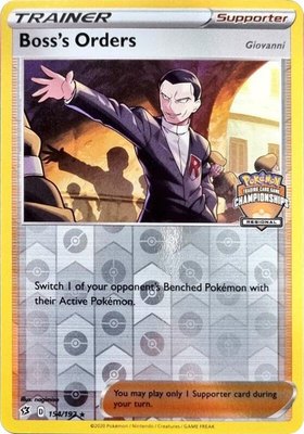 Boss's Orders (Regional Championships), League & Championship Cards