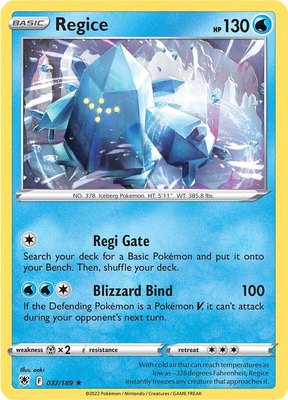 Regice, Astral Radiance