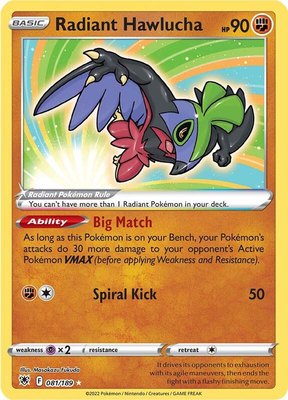 Radiant Hawlucha, Astral Radiance