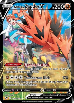Galarian Zapdos V, Astral Radiance Trainer Gallery