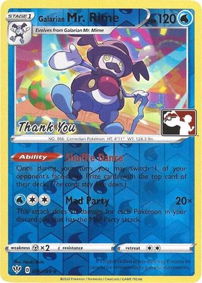 Galarian Mr. Rime (Pokemon League) [Thank You], Miscellaneous Cards & Products