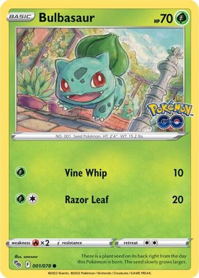 Bulbasaur, Pokemon GO