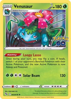 Venusaur, Pokemon GO