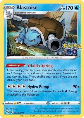 Blastoise, Pokemon GO