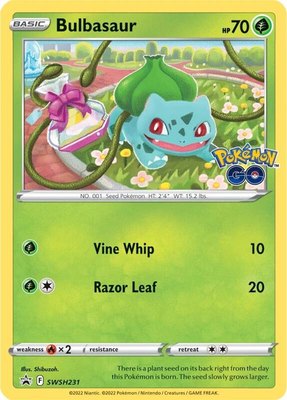 Bulbasaur, Sword & Shield Promo Cards