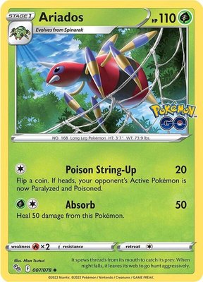 Ariados, Pokemon GO