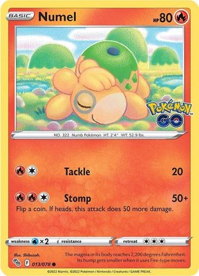 Numel, Pokemon GO
