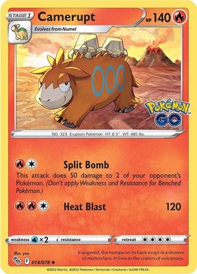 Camerupt, Pokemon GO