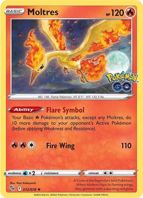 Moltres, Pokemon GO