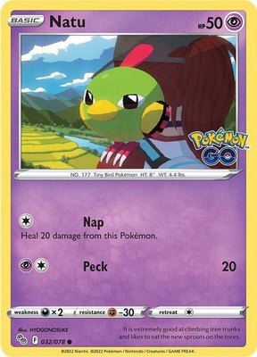 Natu, Pokemon GO