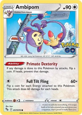 Ambipom, Pokemon GO